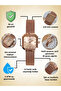 Dke.1.10954 Square Dial Mesh Band 3 Atm Water Resistant Women's Wristwatch - 5