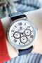 Women's Black Multifunctional Leather Strap Wristwatch 664659 - 3