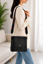 Women's Black Cross Strap Shoulder Bag Juniper Mv011