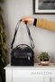 Original Women's Crossbody and Hand Carry Adjustable Strap Leather Textured Three-Compartment Large Stylish Shoulder and Hand Bag - 6