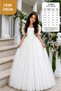 Look at the Size Chart 👆 👆 Girl's Skirt Fluffy Tulle Princess Model Evening Dress Wedding Dress-Pearl Crown/Graduation/Wedding/Birthday