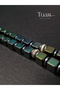 Complete Hematite Cube Cut 8mm Natural Stone Healing Prayer Beads Metallic Green Natural Stone Prayer Beads - 3
