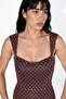Sweetheart Neck Polka Dot Mini Tulle Dress - 6