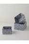 Shine basket 16x16x9 cm black - white - 3