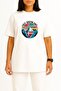 Oversized Free Greenland Chest Printed Unisex T-Shirt - 2