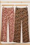 2 Pieces Comfortable Fit High Waist Wide-Leg Viscose Mix Women's Trousers