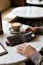 Men's Wallet Card Holder Genuine Leather Wallet Money Clip Double-Sided Use Gift |   Coffee Khaki Axis Reverse - 4