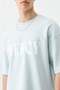 Printed Oversize T-Shirt Baby Blue - 3