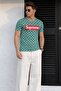 Men's Green Spotted T-Shirt 2640