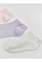 Ribbon Detailed Baby Girl Booties Socks 3 Pack (S5) - 2