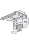 4pcs Cordless Shade Mounting Brackets with Metal Clips,Stainless Steel Brackets for 25mm Pleated and Honeycomb Blinds,Includes Screws and Expansion Tubes - 2