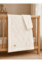 Ecru Quilted Chickpea Baby Swaddle Blanket – Double-Sided Seasonal / Newborn Hospital Release 80X90Cm