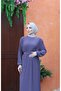 Complete Long Dress with Pleats and Belt - 4