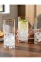 Set of 6 Bohemia Larus Gold Long Glasses - 2