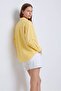 Yellow Wrap Detailed Striped Shirt - 5