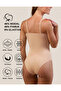 Women's Rope Strap Snap Bodysuit, Soft Modal - Cotton Blend, Hooked Bodysuit, 1 Piece. Skin (Beige) - 3