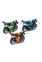 1 Piece Toy Friction Quality Motorcycle Engine Special Production 13 Cm. Blue, Orange, Red