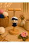 Amigurumi Knitted Keychain - Handmade Bag Accessory and Gift Figure Satoru Gojo - 2