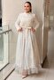Floral Sequin and Bead Embroidered Chiffon Combination Evening Dress - 2