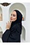 حجاب جاهز للارتداء من قماش ساندي كوماش، عملي بثلاثة أشرطة - 2