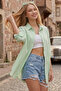Women's Oversize Long Shirt E.Green 1001 - 2