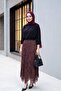 Sendy Blouse with Gathered Shoulders and Padding Inside - Black - 2