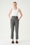 Anthracite Waist V Cut Belt Piece Trousers 8404A - 3