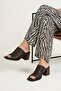 , Women's Genuine Leather Heeled Slippers 161992Z1502 Brown - 2
