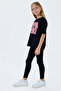 4-15 Years Old Licensed Us Polo Assn Girl's Set-Black - 2