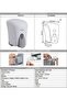 موزع صابون سائل لليدين مع خزان S6 1000 مل أبيض S6999207 - 5