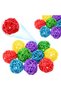 10PCS Random Color 10pcs Primary Color Sepak Takraw Parrot Chewing Toy Ball Pet Bird Foot/foot Scrat - 6