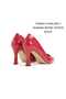Stiletto Red Patent Leather Medium Size 9cm Goblet Heel Women's Shoes New Season - 2