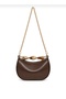 New Season Women's Hand and Shoulder Bag with Gold Detail - 4