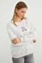 3 Thread Teddy Bear Printed Crew Neck Sweatshirt - 5