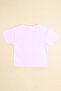 Bow Printed Crop Girls' T-Shirt - 4