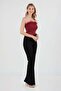 Basic Furry Strapless Crop Blouse - 3