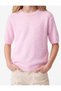 Short Sleeve Crew Neck Basic Knitwear Sweater - 4