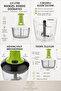 Practical Top Press Hand Rondosu 2.5 Liter 5-Blade Stainless Steel Manual Onion Vegetable Chopper Bowl 14X18 cm Food Processor 720896 - 4