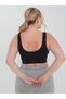Panax Model Anti-Sagging Corset Bra, Seamless Padded Bra, Black Color - 2