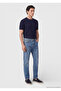 Dark Indigo Regular Fit D Denim P Cotton Blend Trousers - 3