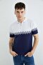 Half Zip Polo Collar Knitwear T-Shirt - 4