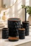 Hgy Home Wood Look Black Diamond 5-Piece Bathroom Set - 2