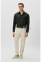 Slim Fit Siyah Diyagonal Cotton Gömlek - 3