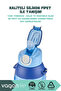 800ml New Collection Neck Strap Thick Silicone Straw Handle Lockable Lid Cute Animal Polycarbonate Children's School Water Bottle with Sticker Gift - 3
