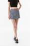Gabardine Side Zipper Shorts Skirt - 3