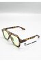 Unisex Pilot Sunglasses Leopard Pattern Frame Green Lens Uv Protection Otto C4