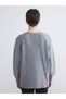 Lcw Vision Anthracite V-Neck Women's Knitwear Cardigan - 4