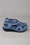 Zyn 9037 Blue Genuine Leather Women's Anatomical Sandals - 4