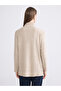 Lcw Everyday Beige Oversize Women's Ribbed T-Shirt - 4