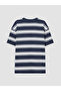 Original Oval Collar Striped Boys' T-Shirt - 3